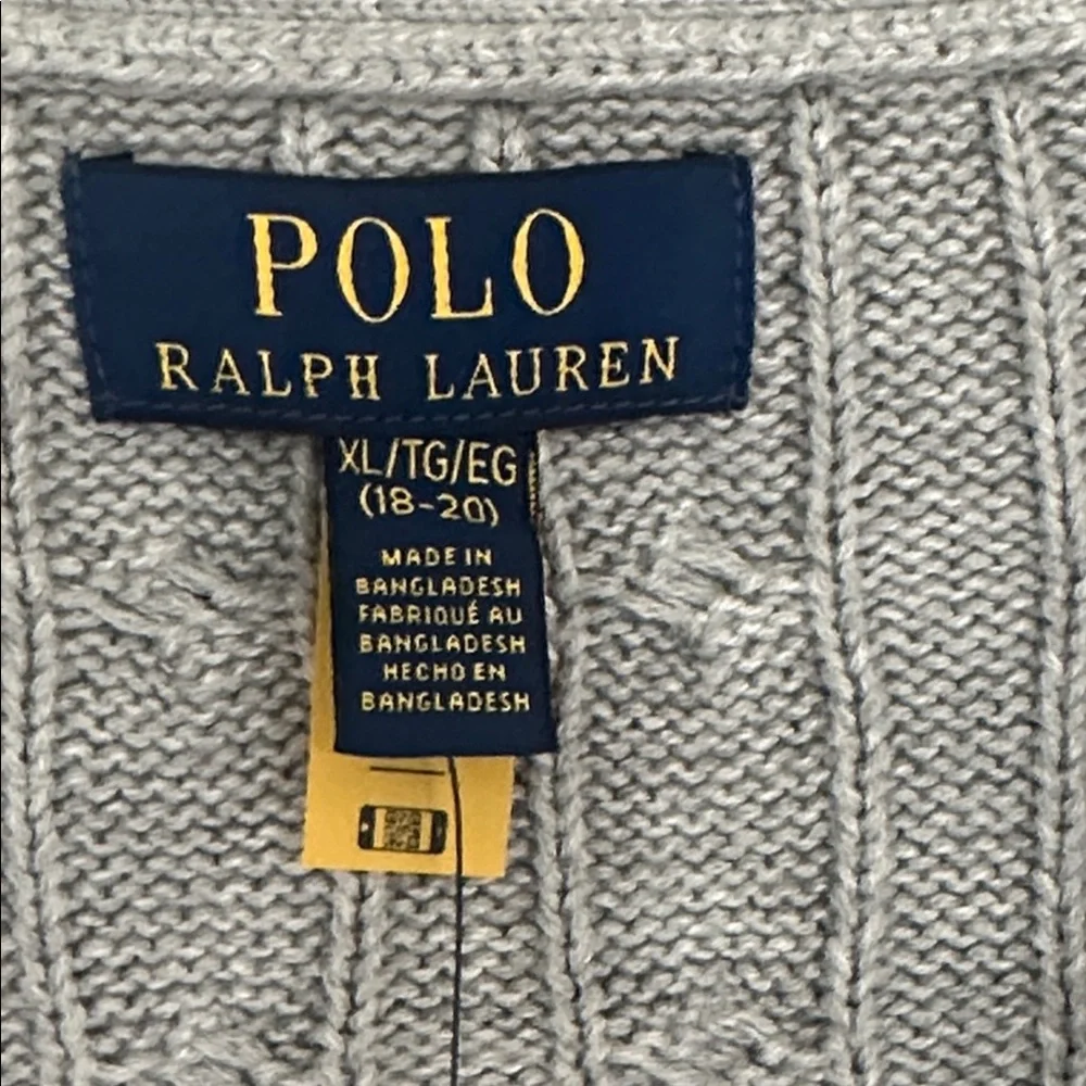 Polo by Ralph Lauren Cable Knit V-Neck Cardigan